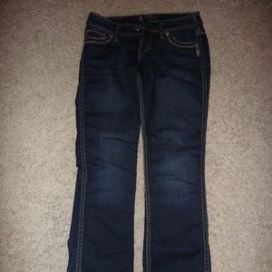 EUC Silver Frances 18 Bootcut Jeans 27R/33